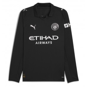 Lacne Muži Futbalové dres Manchester City 2025-26 Dlhy Rukáv - Preč